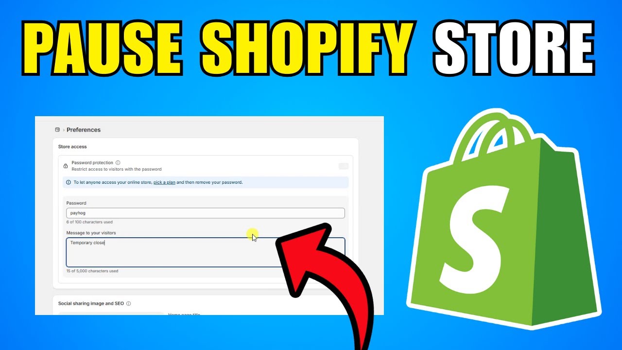 How To Pause Shopify Store What To Do When On Vacation (2026) (Best ...
