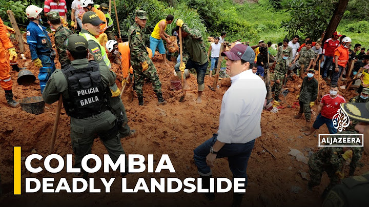 Colombia landslide: At least eight killed, 10 missing near Medellin