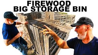 FIREWOOD BIN STORAGE CONSTRUCTION   HOW TO BUILD ONE!