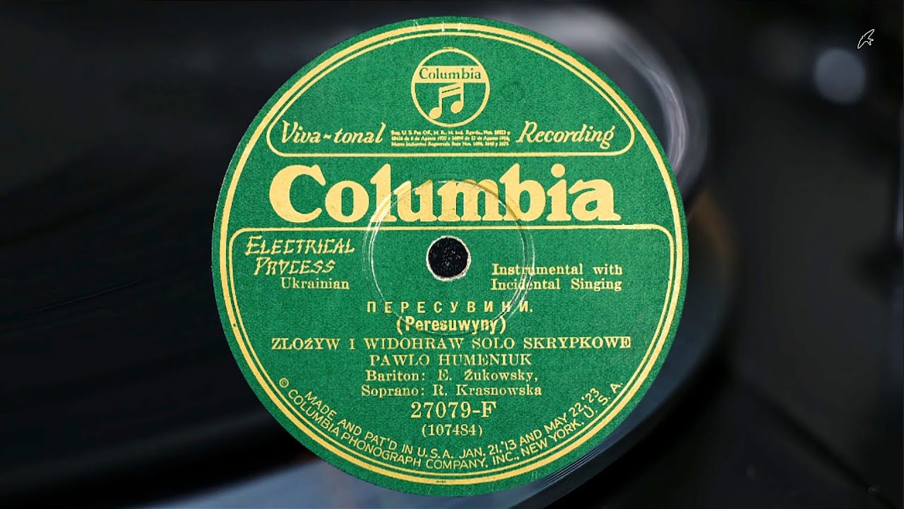 Павло Гуменюк, Євген Жуковський і Роза Красновська - Пересувини - 1926 Columbia, New York, USA