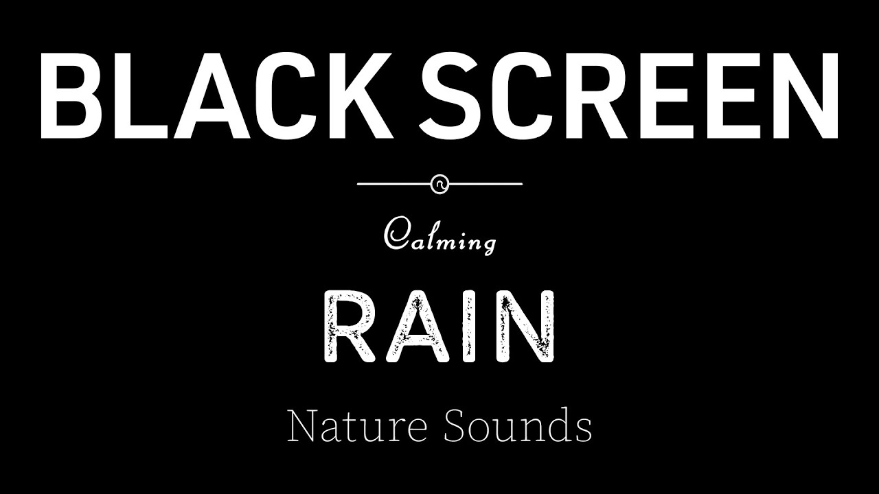 Fall Into Deep Sleep Now with Soft Rain Sounds Black Screen | Sleep & Meditation
