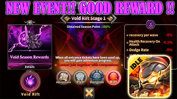 TEST RUN VOID RIFT !! RAID THE DUNGEON IDLE RPG HEROES