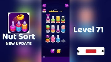 🧩 Nut Sort Level 71 Walkthrough | Step-by-Step Guide 🎮 | Mini Boss