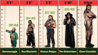 100 Shortest to Tallest WWE Wrestlers 2026 | Height Rankings Exposed
