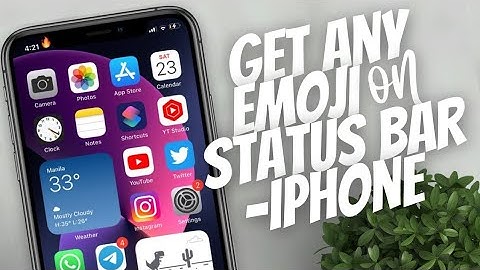 How to get any Emoji on iPhone Status bar