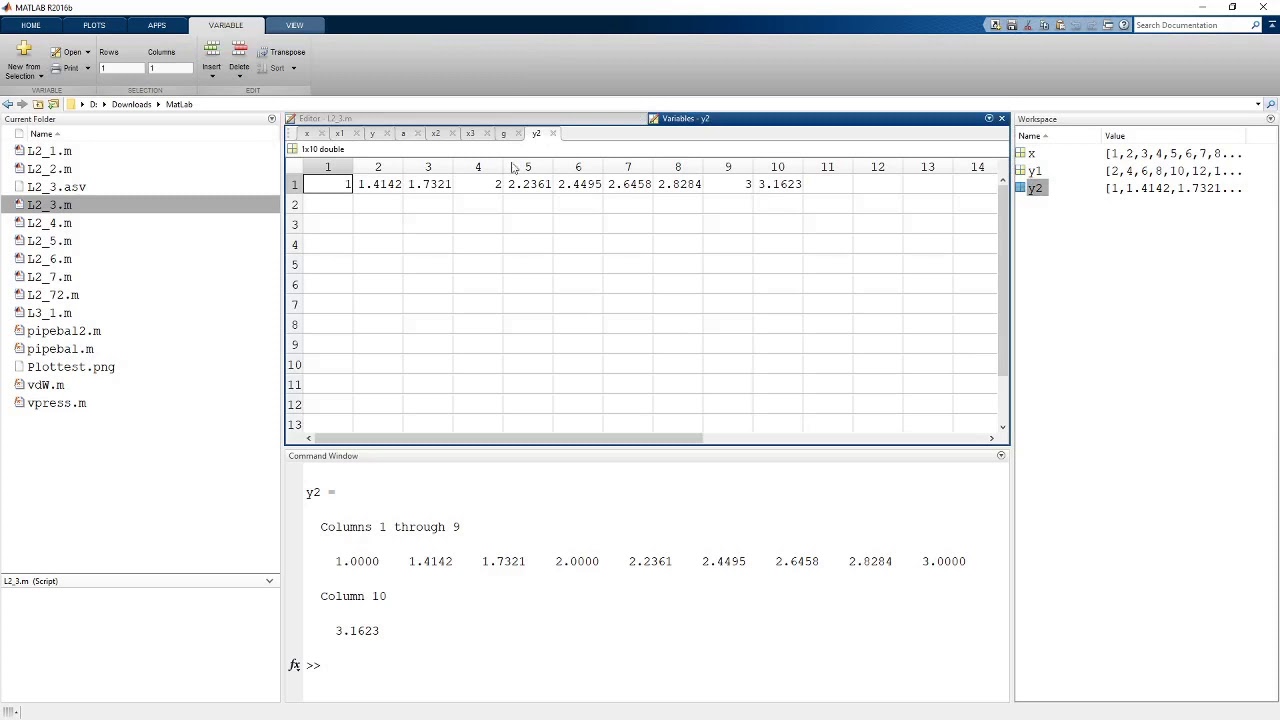 Intro to MatLab 3 - YouTube