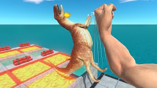 Punching into Lava or Water (sharks🦈 and more💥) Vol.2 | Arbs - Animal Revolt Battle Simulator 🔥 screenshot 4