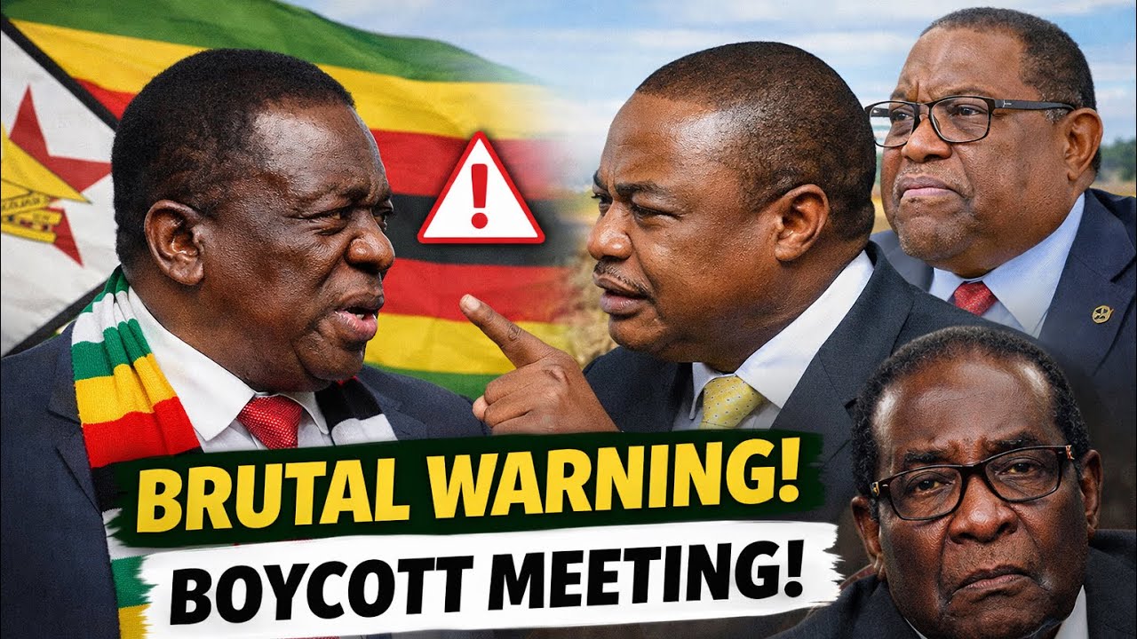 Chiwenga's BRUTAL WARNING to Mnangagwa: Obert Mpofu BOYCOTT Politburo Meeting.