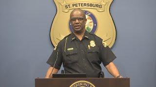 Press conference on body camera usage at St. Petersburg Police Department