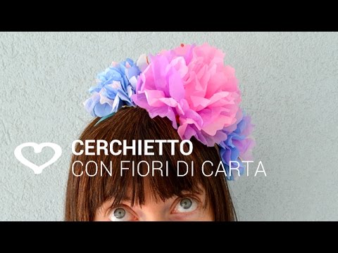 Tutorial: Come realizzare un cerchietto per capelli con fiori di carta - La Figurina