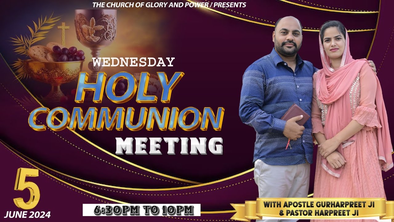 [05-06-2024] WEDNESDAY HOLY COMMUNION MEETING // THE CHURCH OF GLORY ...