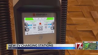 New EV charging stations being built in Durham