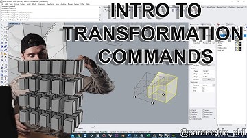 Rhino Fundamentals 5: Transformations (move, rotate, mirror, orient, array, etc.)