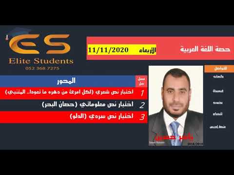 شرح وتحليل قصيدة لكل امرئ من دهره ما تعودا المتنبي قصة الدلو ونص معلوماتي