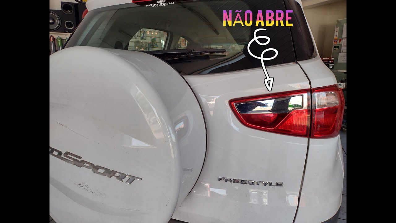 Tampa traseira Ecosport não abre de 2013 a 2016