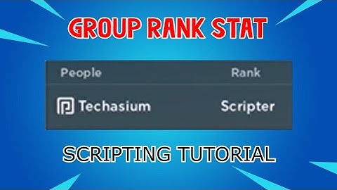 How to Make a Group Rank Leaderstat | Roblox Studio 2022