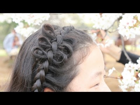 編み込みアレンジ リボンヘア Dutch Braid Arrangement With Bows Youtube