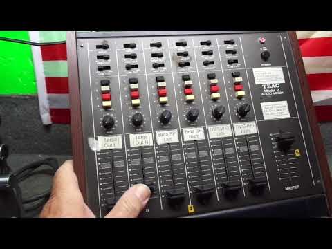 DEMO OF VINTAGE TEAC MODEL 2 AUDIO MIXER FOR SALE