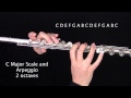 How to play the C Major Scale and Arpeggio on the Flute: Learn Flute Online