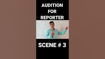 REPORTER AUDITION 3RD & 4TH SCENE BY ACTOR SUDHIR SHUKLA/ #shorts