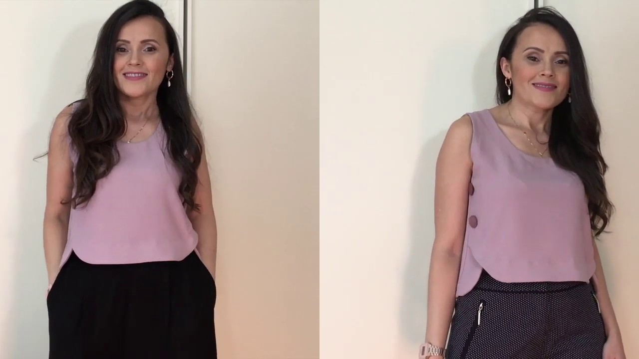 CROPPED COM BOTÕES NA LATERAL