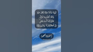 سورة النحل الآية ٩٨ الى ١٠١ بصوت الشيخ محمد صديق المنشاوي