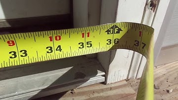 Screen Door Opening: Measuring instructions