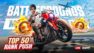 AJJ TOP 50 HO K RAHEGA , BGMI CONQUEROR RANK PUSH TOP 50 LIVE 💥#bgmilive 🔥