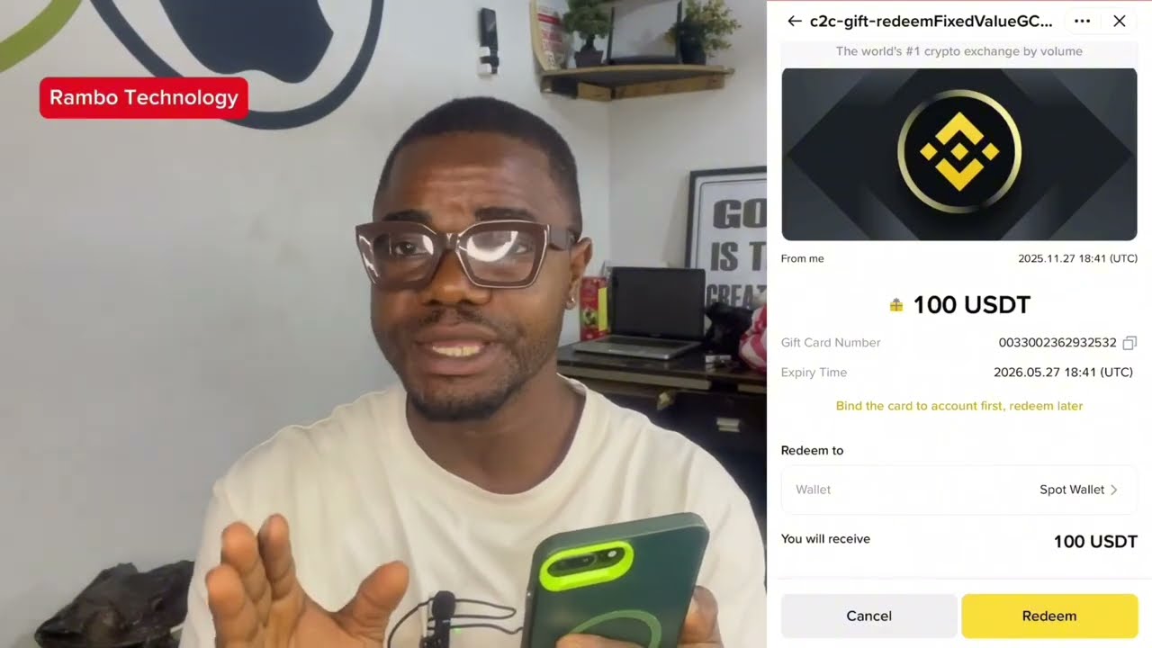 How To Redeem Gift Card On Binance 2026 YouTube 