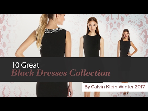 calvin klein black dresses