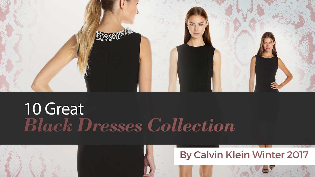 10 Great Black Dresses Collection By Calvin Klein Winter 2017