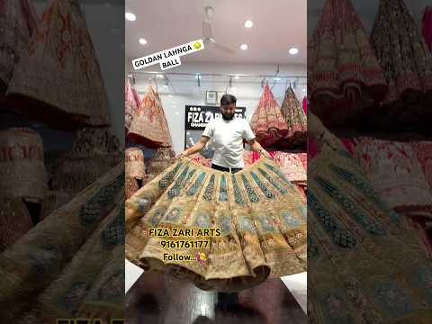 Golden Raj Walla ball Lega 🔥🔥￼ welcome 👑￼👑 #viral #lehenga #trending #short #shortvideo #bridal￼