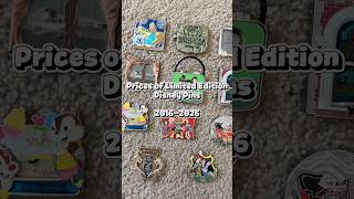 How expensive have LE Disney pins gotten? 2016-2026 #shorts #disneypins