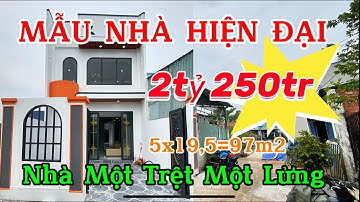 ✅ Mẩu Nhà 1Trệt 1Lửng, Thiết Kế Hiện Đại, Vừa Hoàn Thiện   @minhthanhbdscangiuoc