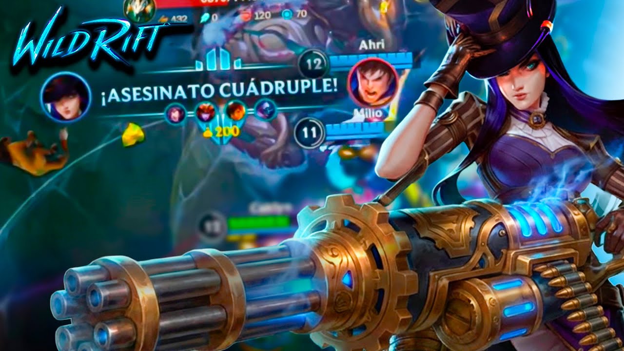 ¡COMO FARMEARTE ENEMIGOS CON CAITLYN! | Wild Rift