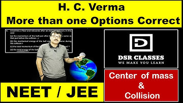 H C Verma      Center of Mass Collision     All MCQs  Discussed