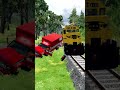 Railroad Crossing, Container Trucks vs Train Crash - BeamNG.drive