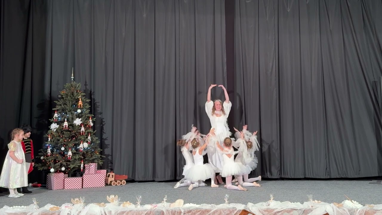 Vánoční představení 2023 děti MŠ Housenka - Louskáček - Vločky