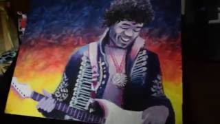 Jimi Hendrix - painting time-lapse