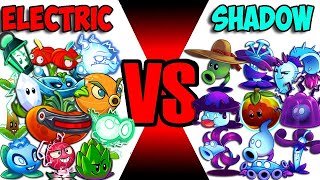 Team SHADOW vs ELECTRIC - Which Plant Team 's Best? - PvZ 2 Team Plant Vs Team Plant