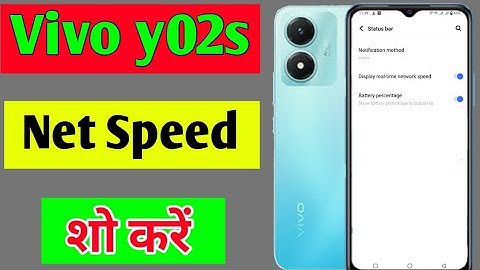 Vivo y02s me net speed show kaise kare | how to show net speed Vivo y02s