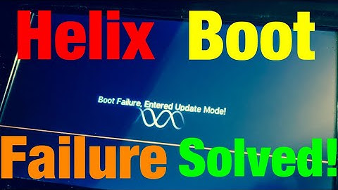 How to fix boot failure entered update mode error on your Line 6 Helix