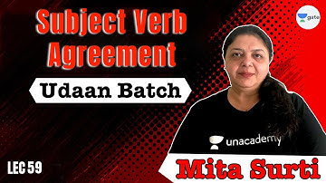 Subject Verb Agreement | L 59 | Udaan Batch | GATE 2022 CSE | Mita Ma