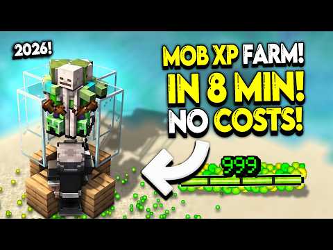 70 Mobs in 60 Seconds! INSANE Mob XP Farm for Minecraft 1.21/26.3+!