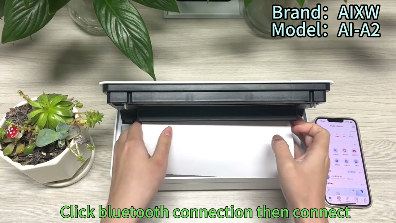 How to use A4 printer,AIXW brand thermal A4 printer,no ink,no ribbon