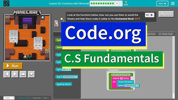 Code.org Express Lesson 20.11 Functions in Minecraft | Answers Explained | Course E Lesson 10.11