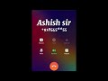 Ashish Sir 🧑🏫Call Prank 😊| Pranked his friend by becoming a duplicate Ashish sir😂| funny call prank