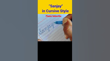 "Sanjay" in cursive|| #sanjay #sanjaysingh #cursive #cursivewriting #shorts #youtubeshorts #viral