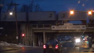 Fast CSX Van Train at Night
