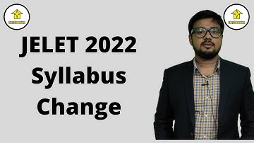 JELET 2022 Syllabus Change | David Das 8584864783